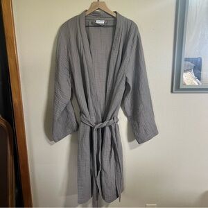 Parachute Cloud Cotton Gauze Gray Robe